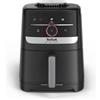 Tefal Easy Fry Smart & Silence - Friggitrice ad aria calda, 5 litri, estremamente silenziosa, sistema Smart Assist, da 40 °C a 220 °C, antiaderente, sistema Easy Clean & Store, colore: Nero/Acciaio