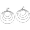 Vlnet®| Vestopazzo Collana - Orecchini - Bracciale - anello | spirale, cerchi concentrici e curve | Placcato argento 925 | lavorazione artigianale | nickel tested (ORECCHINI CERCHI CONCENTRICI)