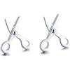 Helen de Lete - Orecchini a perno in argento Sterling 925 con forbicine