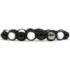 clorophilla. Bracciale Calcio Squadre Serie A Fan Bianco Nero Regolabile in Pietre e Acciaio - Uomo donna e bambino - resistente e di alta qualità - Gioiello Regalo Tifosi Calcio (BIANCO E NERO)