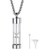FindChic Collana con Ciondolo Urna per Ceneri in Acciaio Inossidabile Collana Portaceneri per Cane Gatto Nome/Foto Personalizzata Regalo Cremazione