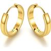 GoldChic Orecchini a Cerchio Donna, 14mm Oro Orecchini Cerchio Piccolo Donna Ipoallergenici e Abbinabili in Acciaio Inossidabile