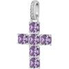 Brosway Charm Donna in Argento e Magic Purple con Simbolo Croce | Collezione Fancy - FMP117