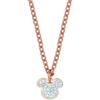 Disney Collana Mickey, Acciaio Inossidabile con Zirconi per Bambini e Bambine, Gioielli