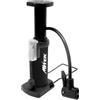 MVTEK Pompa a pedale PUSH. Pompa per bicicletta fino a 7 Bar. Pompa bicicletta doppio raccordo per valvole PRESTA SCHRADER. Pompa bici in metallo per bici, palloni e gonfiabili. Gonfiatore bici nero.