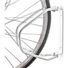BAKAJI Rastrelliera per Biciclette da Pavimento o Parete Stand Parcheggio Esterno per Bici in Acciaio Porta Bici con Materiale di Montaggio Incluso 1 Posto