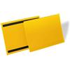 Durable 174504 Buste con Bande Magnetiche A4 Orizzontale, Confezioni da 50 Pezzi, Giallo