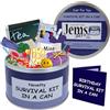Survival Kit In A Can Kit di sopravvivenza in lattina per il compleanno Divertente regalo originale per amico, sorella, fratello, madre, padre, nipoti, zio, zia, cugini, nonna, nonno.