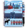Bells Box A6 London Notebook and Matching Pen - England Souvenir Notepad - Union Jack British Gift Note book