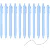 PATIKIL 12 Pack Penne A Sfera Retrattili Gel, Punta Fine 0.5mm Inchiostro Nero Colori Retro Scrittura Fluida Penne Carine Per Ufficio Casa Materiali Di Scrivania Journaling Notebook, Blu