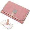 Mikiuly Fasciatoio Portatile Pieghevole, Fasciatoio Da Viaggio, Fasciatoio Pieghevole Imbottito, per Bambini Piccoli, Anziani, Periodo Mestruale Femminile, Rosa