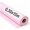 OFITURIA Papel Kraft Rosa Pastello - Rollo 0,30x15m - 6 Rotoli - Carta da pacchi e carta da regalo, carta da imballaggio per spedizioni e fai-da-te, resistente e facile da tagliare