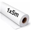 OFITURIA Papel Kraft Bianco - Rollo 1x5m - 3 Rotoli - Carta da pacchi e carta da regalo, carta da imballaggio per spedizioni e fai-da-te, resistente e facile da tagliare