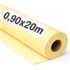 OFITURIA Papel Kraft Giallo Pastello - Rollo 0,90x20m - 6 Rotoli - Carta da pacchi e carta da regalo, carta da imballaggio per spedizioni e fai-da-te, resistente e facile da tagliare