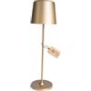 A.S. Création Lampada da tavolo a LED con cavo di ricarica in oro in metallo e plastica, senza fili, luce bianca calda, dimmerabile, DD129458, utilizzabile in interni, 10 cm (larghezza) x 37 cm