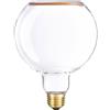 BeBulbs Lampadina LED globo Ghost Line G125 (E27, 125 mm, trasparente, 4,5W, 2200K, dimmerabile) - Luce calda effetto candela - Filamento sospeso per un'atmosfera rétro