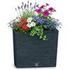 FURU Vaso Con Riserva D'Acqua 8L E Ganci - Antracite, Per Balcone E Giardino