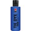 Marabu TIE DYE INK vernice batik in blu scuro, 80 ml di vernice a base d'acqua, vegan, vernice per tessuti radianti per tessuti chiari con un massimo del 20% di fibre sintetiche, 17300004053