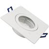 McShine Telaio da incasso McShine (bianco, 90 x 90 mm, ambienti umidi).