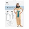 Simplicity SS9167R5 14-16-18-20-22 - Costumi facili da cucire con stile vecchio scuola Glamour dallo schermo d'argento, motivo include accessori per cintura e stola foderata Luxe.