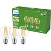Philips Lampadina LED UltraEfficient, Confezione da 3, A60, E27, 1.535 Lumen, 100 W, Risparmio Energetico, EyeComfort, Lunga Durata, Luce Bianca Calda 2.700 K, Design Classico, Lampada Trasparente