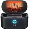 Ikarao Shell S1 Macchina Karaoke con Schermo Integrato, Bluetooth, Microfoni Wireless e Luci da Festa - Perfetta per Bambini, Adulti e Attività all'Aperto