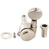 Musiclily Pro 18:1 Ratio Meccanica Autobloccanti Singola Lato Treble Locking Tuner con Paletta Ovale Vintage Vite 45° per Chitarra Elettrica tipo Strat Tele, Nickel