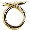 FLEOR Cavo intrecciato in tessuto a doppio ST da 1 piedi Cavo per chitarra Cavo per chitarra rivestito in tessuto Cavo di collegamento per pickup per chitarra 22awg- 4 colori Totale 8 piedi
