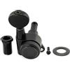 Musiclily Pro 18:1 Ratio Meccanica Autobloccanti Singola Lato Bass Locking Tuner con Paletta Ovale Vintage Vite 45° per Chitarra Elettrica tipo Strat Tele, Nero
