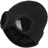 Belsen Unisex Goggle Beanie Cappello Antivento Caldo Inverno Skull Cap - nero - Taglia unica