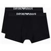 Emporio Armani Boxer da Uomo in Viscosa di bambù Morbida al Tatto, Confezione da 2, Bianco, M, Bianco/Bianco, M