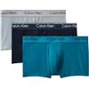 Calvin Klein Low Rise Trunk 3Pk Color Black, Size Medium 0AZ - Black Black W Sleet WB Blac Medium