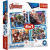 Trefl- Avengers 4 in 1 Puzzle