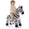 PonyCycle Modello U Zebra Giocattolo Cavalcabile per Bambini Peluche Zebra con Ruotes Animali Cavalcabili (con Freno/Altezza 76cm/ Taglia 3 per 3-4 Anni) Cavallo che Cammina Zebra Ux368