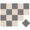 LittleTom 18 Pezzi Tappeto Gioco per Bambini in Piastrelle EVA 30x30 - Pavimento Morbido e Antiscivolo per Neonati - Superficie Puzzle Protettiva Ideale per la Cameretta dei Bimbi e Gioco a Terra