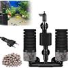 BORDEAG Filtri Acquario con Pompa Acqua, Filtro Elettrico in Spugna per Acquario, Filtro a Doppia Spugna per Acquario, Filtro per Acquario Interno, per Acquari di Pesci, Gamberetti e Tartarughe