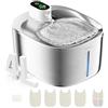 APD APETDOLA Fontana per Gatti Senza Fili con Rilevatore di Movimento, APETDOLA 4L Fontanella in Acciaio Inossidabile Cordless con Batteria 4000 mAh, Fontana Ultra Silenziosa per Gatti FS10pro
