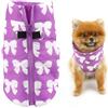 Smalllee_Lucky_Store Giacca invernale imbottita e resistente all'acqua per animali domestici con anello a D per cani di piccola taglia, gatti, Chiusura lampo, Cappotto per cuccioli Chihuahua, Yorkie