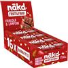 Nākd. Frutta & Fibre Fragola & Lampone | Barrette Raw | 16 x 44g (704g) | Vegan | Senza Glutine | Ricco di Fibre | Ingredienti 100% Naturali | Senza Zuccheri Aggiunti