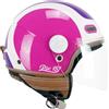 CGM Casco open face, 191G PIX SPRINT Viola Fucsia fluo lunga, XS (54cm)