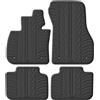 Gledring gled Ring 499 Set di tappetini in gomma X2 F39 2/2018 (T Profilo 4 pezzi + Kit di Clips), Nero