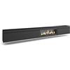Skraut Home | Mobile TV Soggiorno | Ampio spazio a disposizione | 368x45x35 | Camino elettrico XXL | Sospeso, da appendere | Stile moderno | Nero