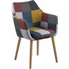Movian Marchio Amazon - Movian Actona Trine, Sedia, Multicolore, 58 x 58 x 84 cm