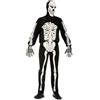 viving -90579 Costume Scheletro Boia, Tuta E Guanti Taglia XXL, Colore Nero (1)