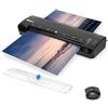 Waytex 78208 Plastificatrice A3 A4 A5 A6 Pro Ultra Rapida Plastificazione a Caldo e a Freddo fino a 2 x 250 micron con Temperatura Regolabile + 1 Tagliatrice e 1 Angolo