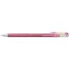 Pentel K110-DMPX Hybrid Dual Metallic Gel roller - Glitter Gel - inchiostro rosa/verde metallizzato e oro, spessore tratto 0,5 mm, 1 pezzo