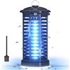 YISSVIC Lampada Antizanzare Elettrica 4200V, Trappola per Zanzare UV con Luce LED, Impermeabile IPX4 per Interno ed Esterno, con Gancio e Spazzola per la Pulizia