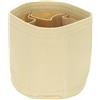 QUARKZMAN Inseritore Organizzato Per Borsa 20 x 20 cm Compartimenti Multipli Foderino Portatile In Feltro Per Bucket Bag Satchel A Cupola Tote Bag Modellatore Di Borse Beige