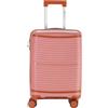 Pierre Cardin - Valigia Trolley rigido con rotelle girevoli 55x38x20 (Rosa)