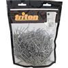 Triton Viti da tasca in acciaio inox a testa cilindrica grezza SS Deck 20,3 x 5,1 cm, 500 pezzi (703052)